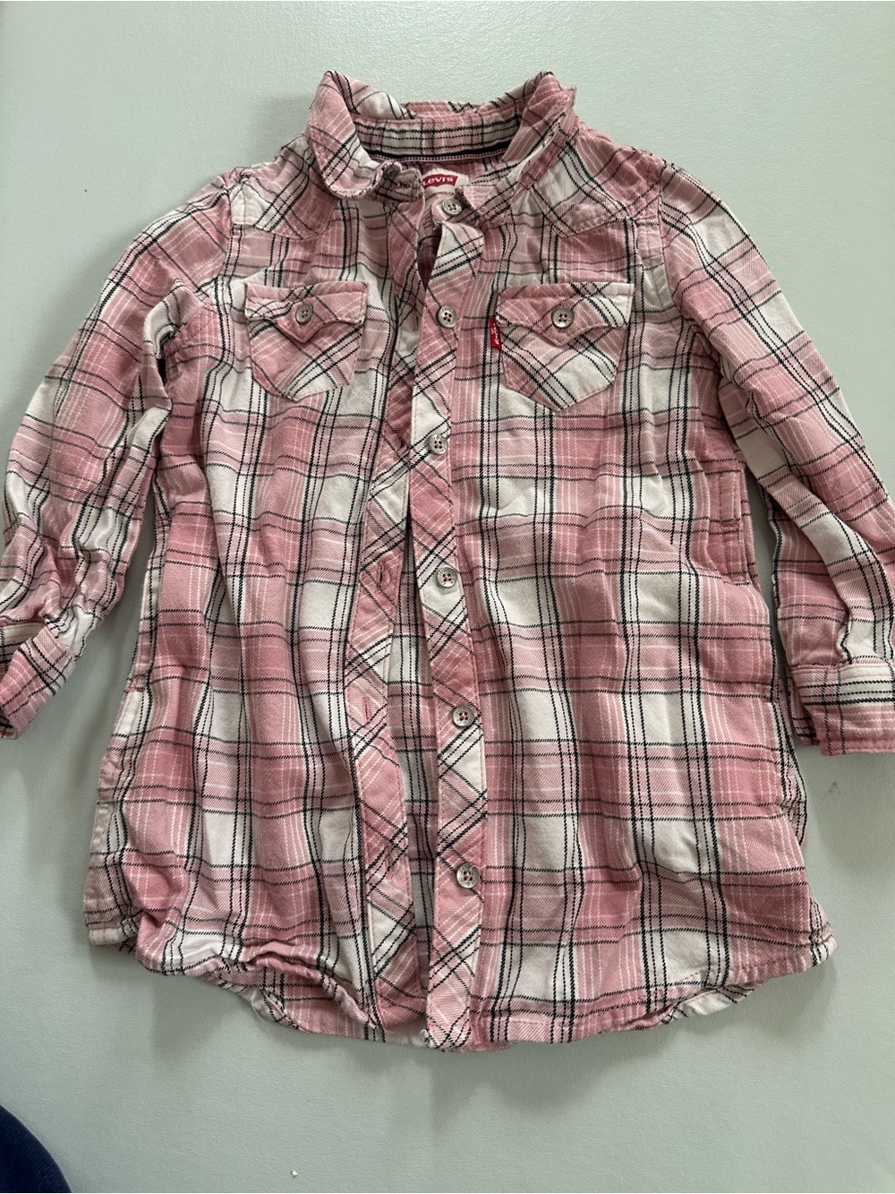 Levi's Pink Plaid Button-Front girls Shirt